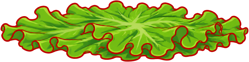 Ruffled iceberg