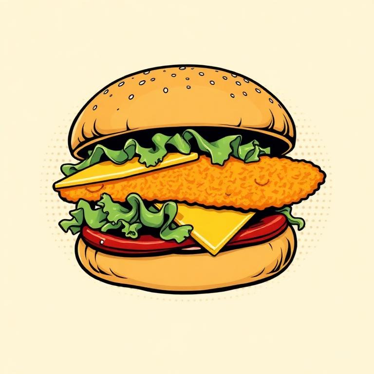 Fish Burger from Best Burgers Liverpool — golden and crispy