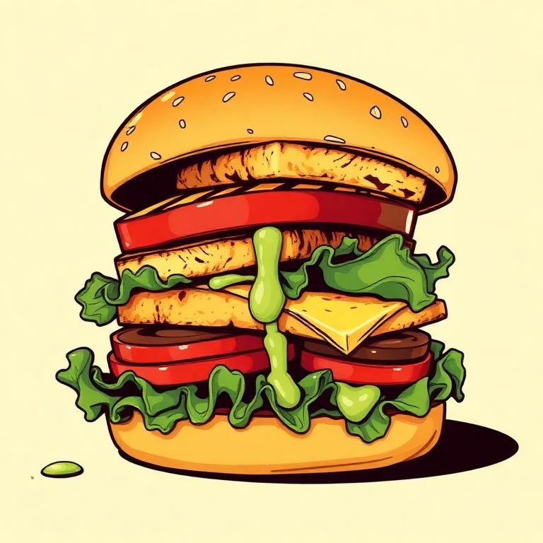 Halloumi Stacks Burger from Best Burgers Liverpool — squeaky, salty, stacked